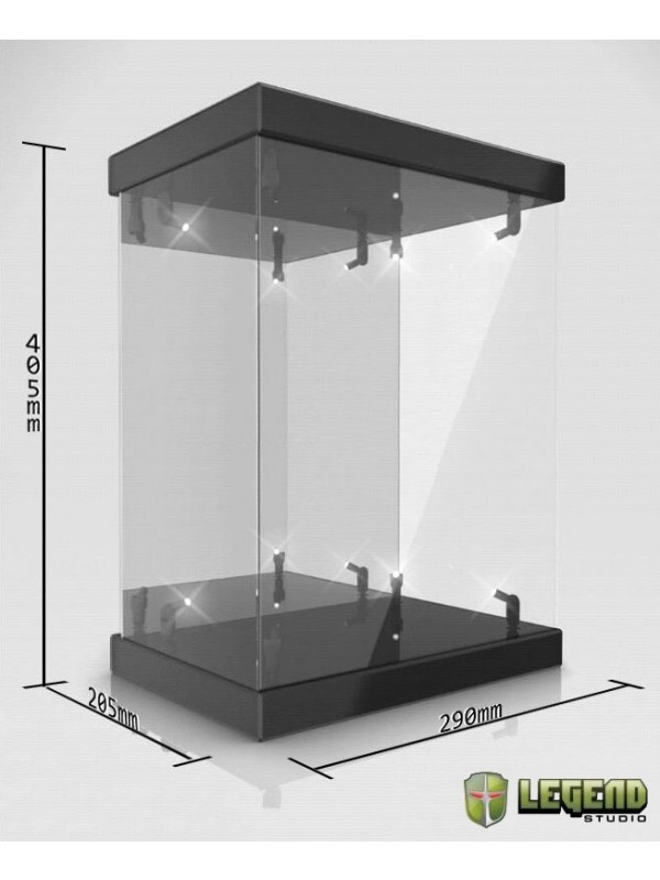 Master Light House 01 (black) - Acrylic Display Case with Lighting for 1/6 Action Figures - Legend Studio