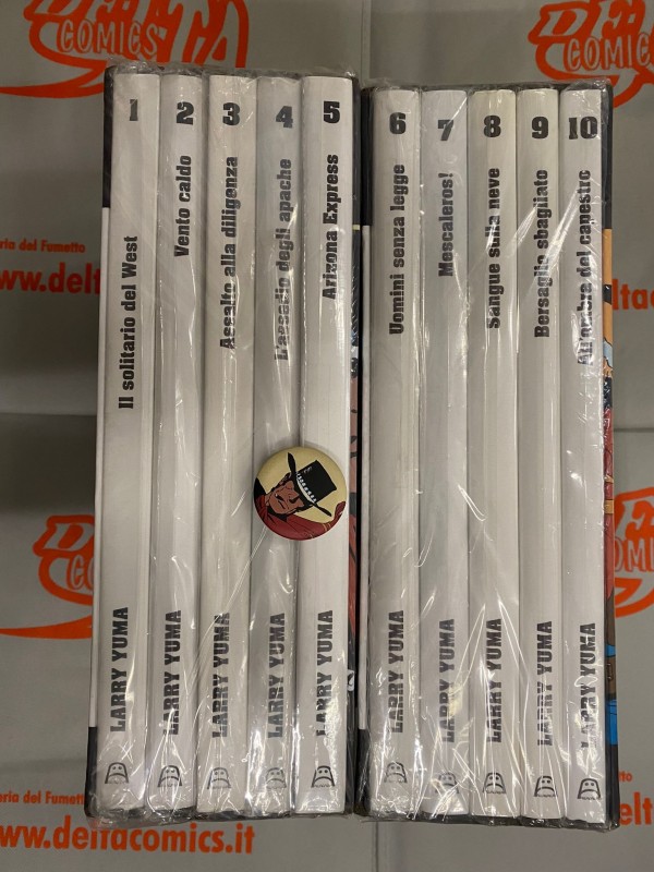 Larry Yuma - 10 volumi Variant Cover in 2 cofanetti + Volume speciale "L’ultima sfida" + spilla - Allagalla Editore 