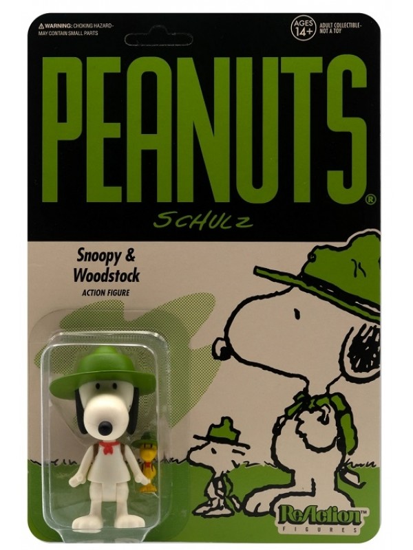 Snoopy & Woodstock - Peanuts - ReAction Figures - Super 7
