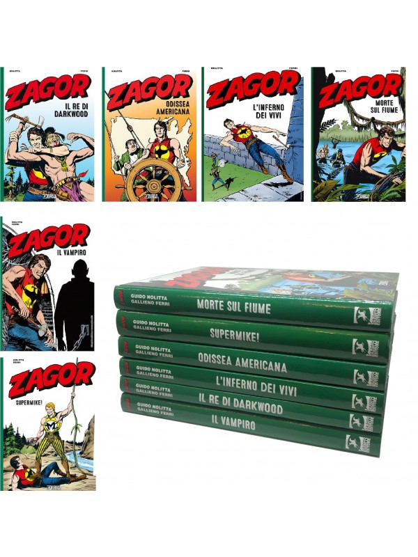 ZAGOR - Serie completa di 6 volumi cartonati - Sergio Bonelli Editore
